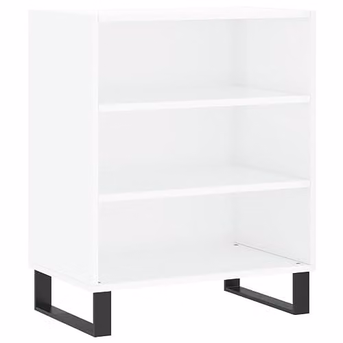 vidaXL Modern Glossy White Sideboard in Engineered Wood W/D/H: 57 x 35 x 70 cm – 1