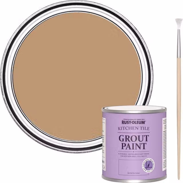 Rust-Oleum Kitchen Grout Paint in Fired Clay, Brown, 250ml