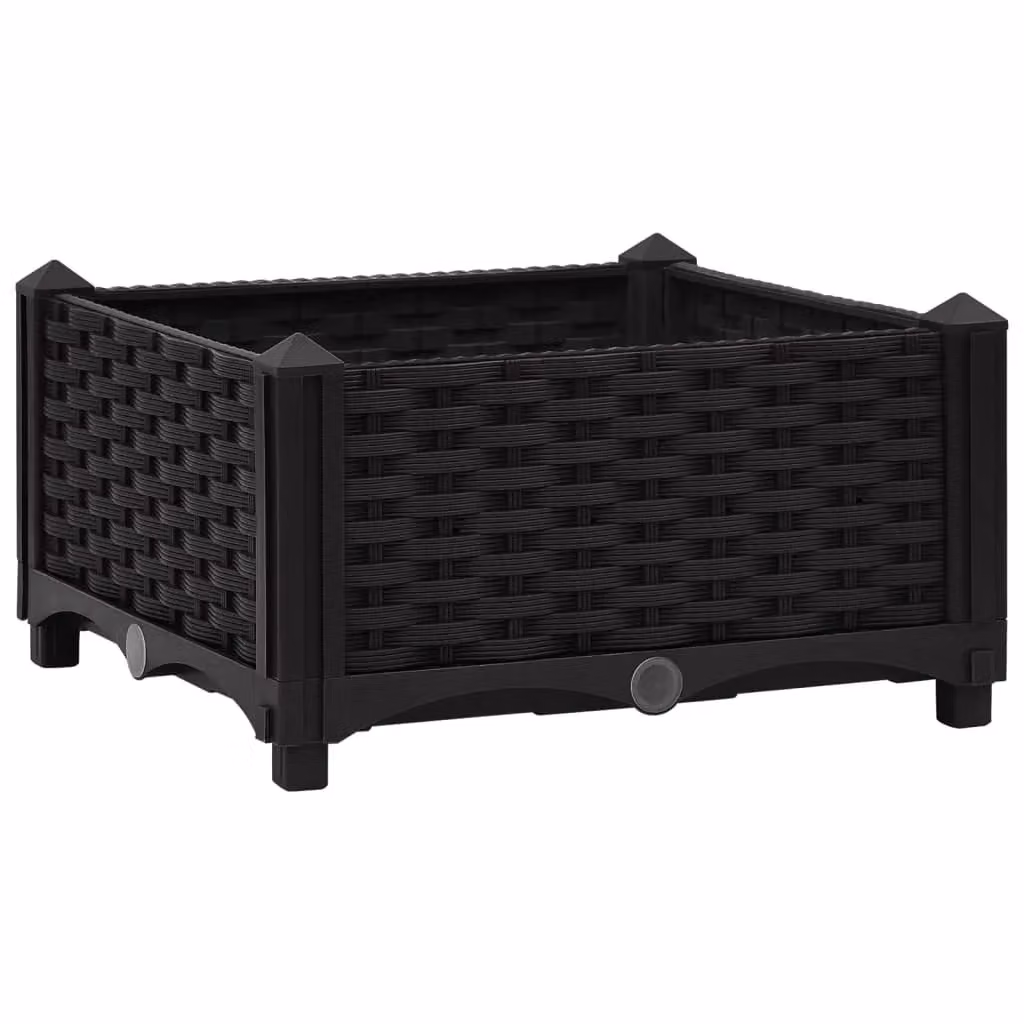 Berkfield Home Black Polypropylene Raised Bed W/D/H: 40 x 40 x 23 cm – 2
