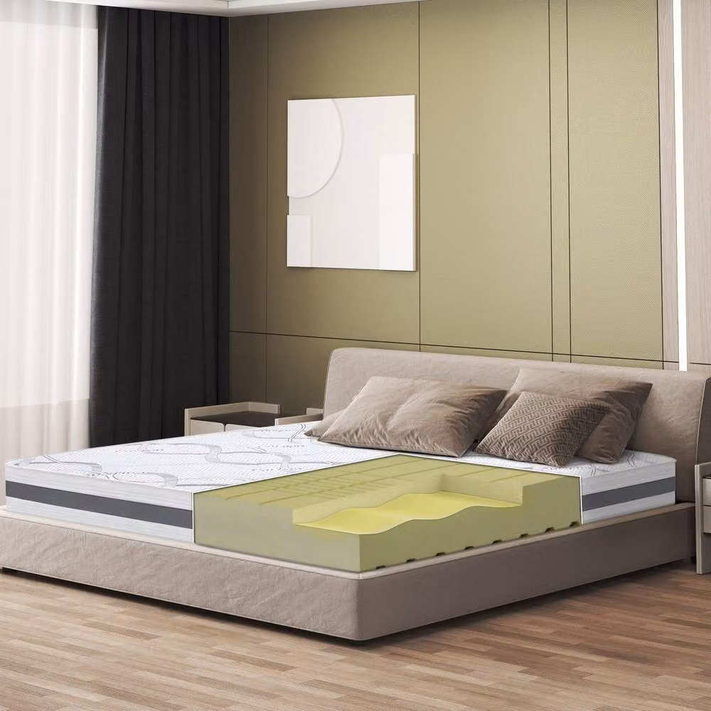 The White Stone Antibacterial Orthopaedic Comfort Foam Mattress, White, W/D/H: 135 x 170 x 20 cm – 2