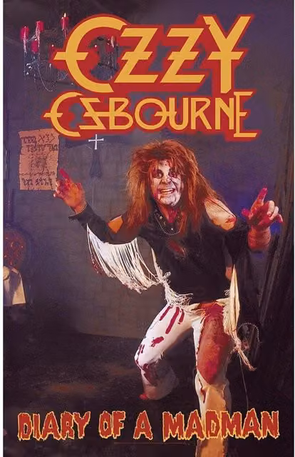 Ozzy Osbourne Diary Of A Madman Multicoloured Textile Wall Poster