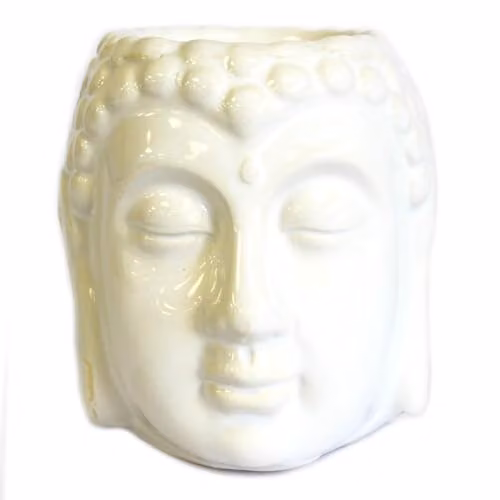 KDMD Classic White Ceramic Buddha Wax Melt and Oil Burner Pot