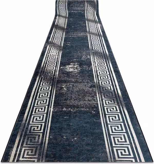 RugsX Lotus Anti-Slip Runner in Grey, W/L: 60 x 410 cm – 1