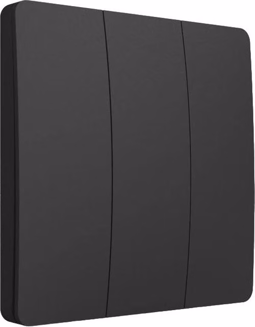 ENER-J 3 Gang Wireless Kinetic Switch in Black