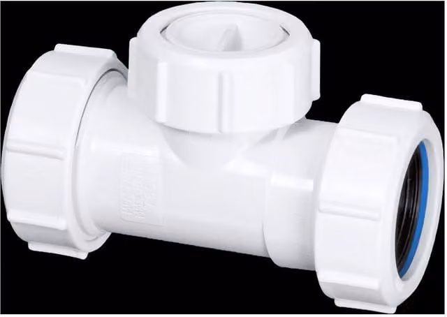 McAlpine S28M-NRV 1.25 inch Multifit In-Line Non-Return Valve in White – 1