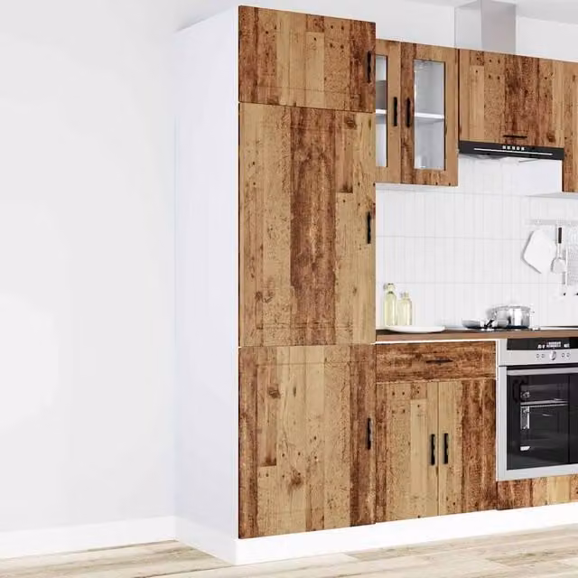 Berkfield Home Porto Rustic Kitchen Cupboard in Brown Engineered Wood