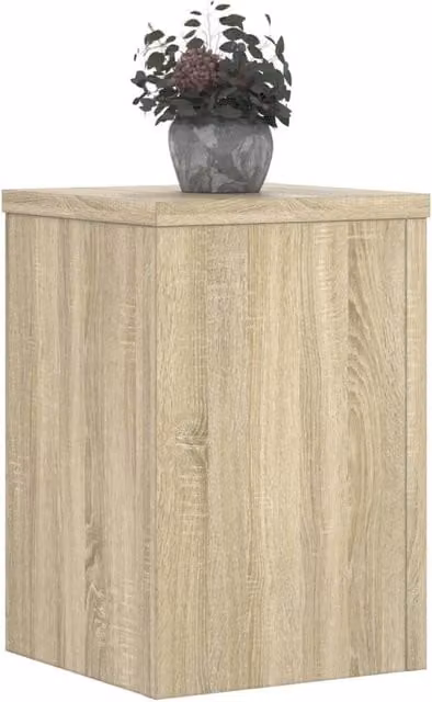 Berkfield Home Set of 2 Sonoma Oak Plant Stands in Beige, W/D/H: 25 x 25 x 35 cm – 1