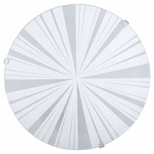 Loops Modern White Wall and Ceiling Mounted Sconce with Satin Glass and E27 Bulb Support
