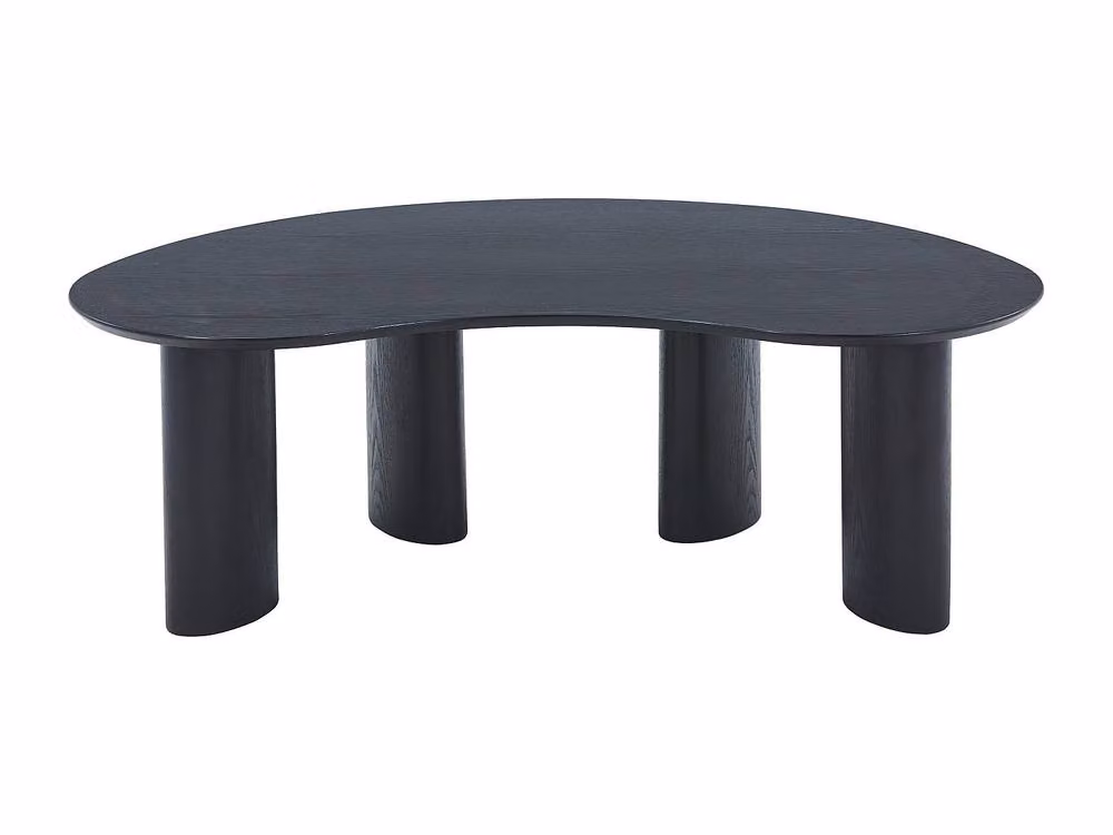 CALYNOR Ash Veneer Coffee Table in Black, W/D/H: 70 x 50 x 40 cm – 2