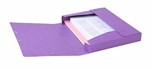 Exacompta Cartobox Purple A4 Paper Archive Storage Box with 4cm Spine – 4