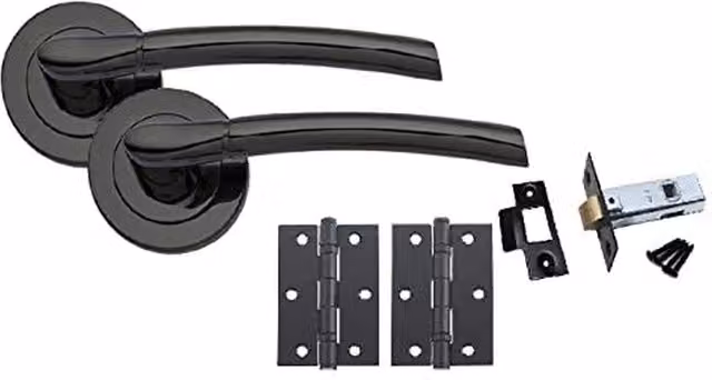 Golden Grace Matt Black Internal Door Handles
