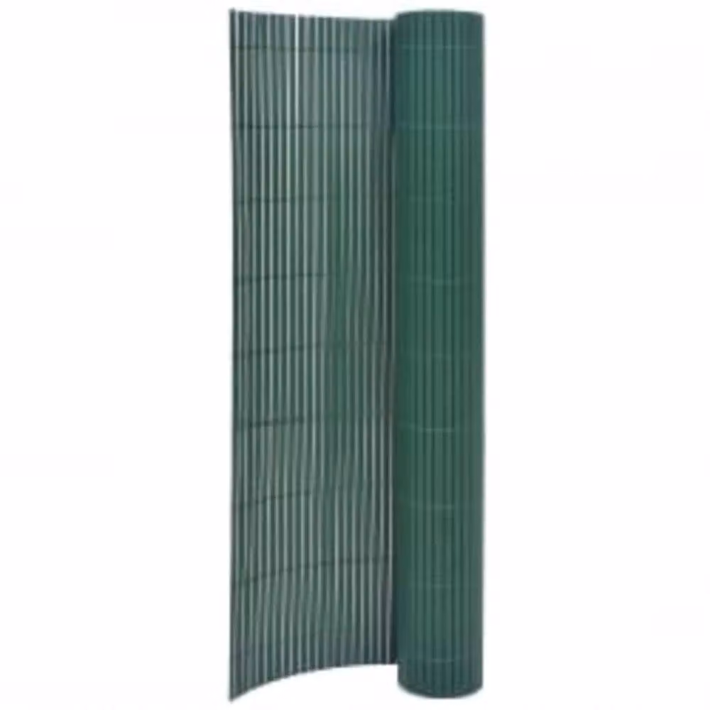 Berkfield Home Double-Sided Mat PVC Garden Fence, Green, H: 90 cm, W: 400 cm – 2