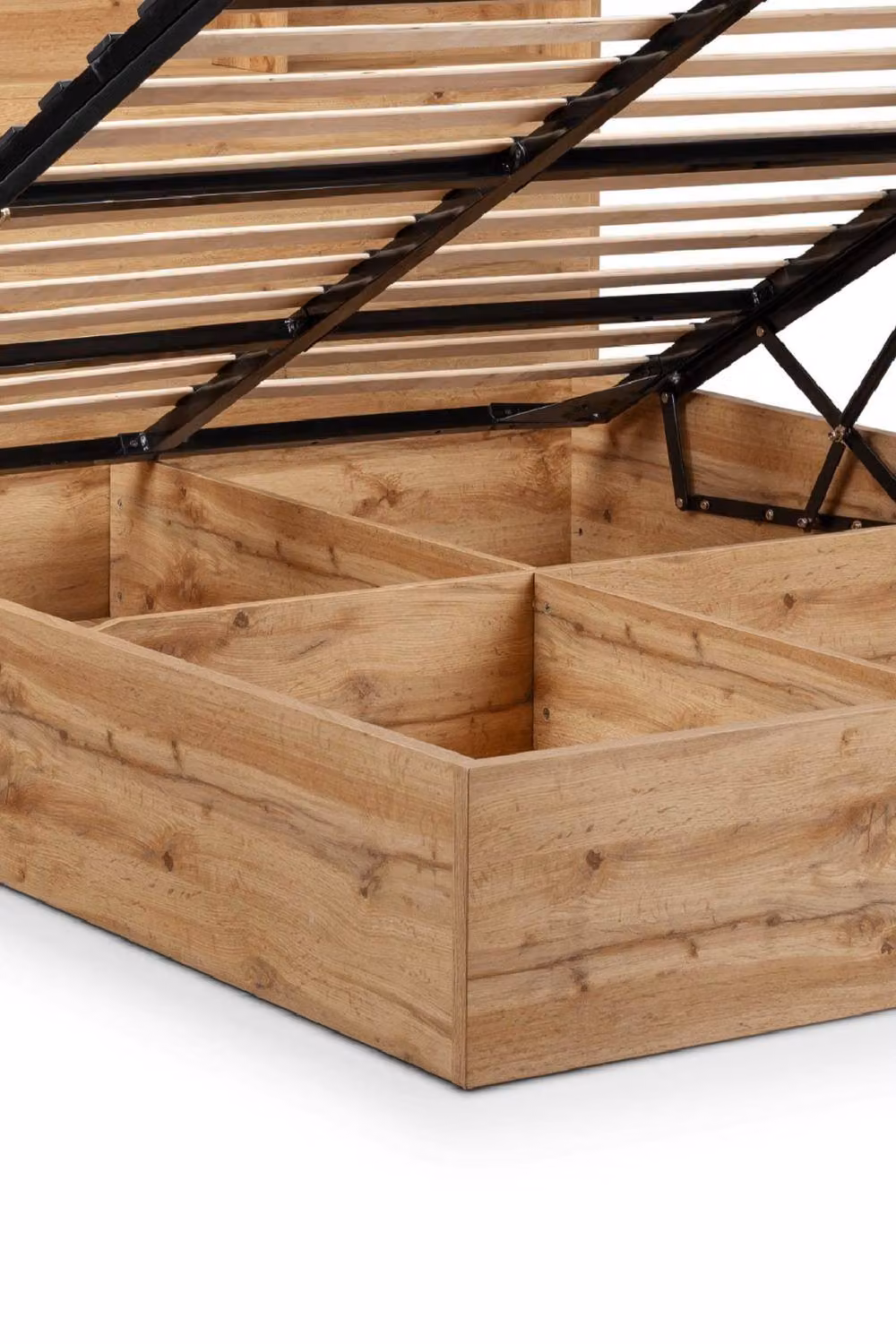 Julian Bowen Bali Oak Solid Wood Ottoman Storage Bed with Lift Up Base, W/D/H: 90 x 190 x 101 cm – 5