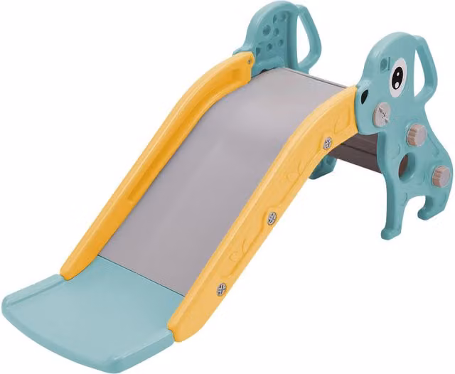 Kidkid Puppy-Themed Toddler Indoor Slide in Green and Multicolour