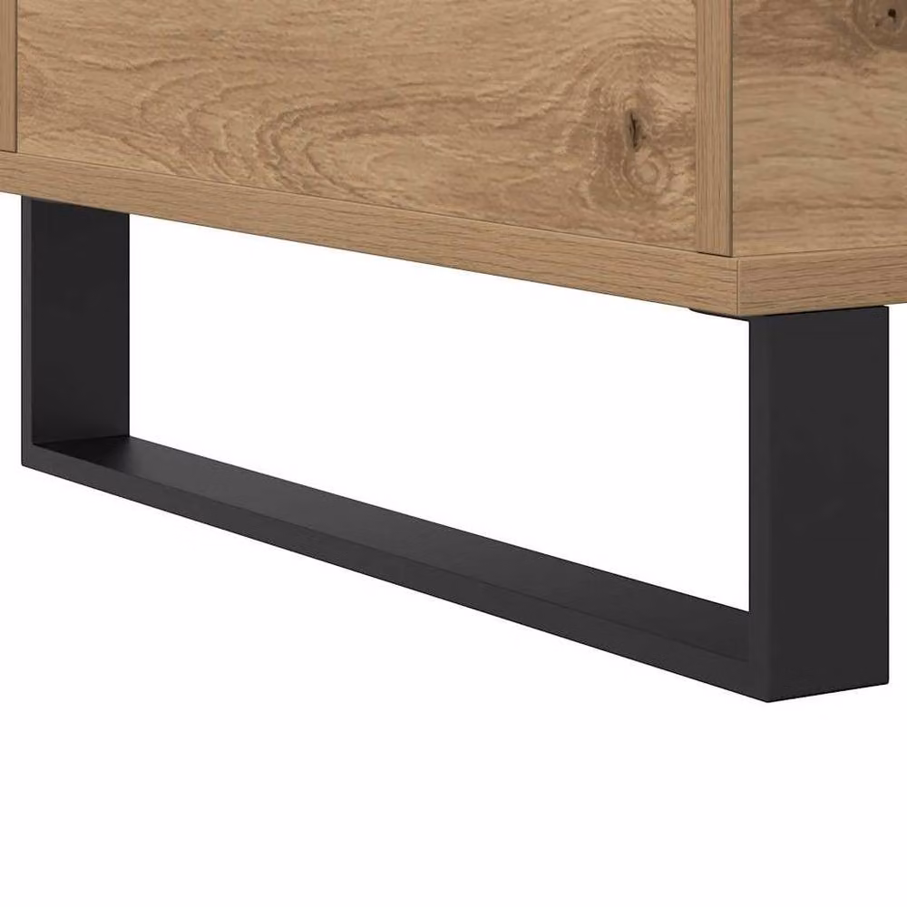 Berkfield Home Artisan Oak Coffee Table in Brown, W/D/H: 90 x 44.5 x 45 cm – 3