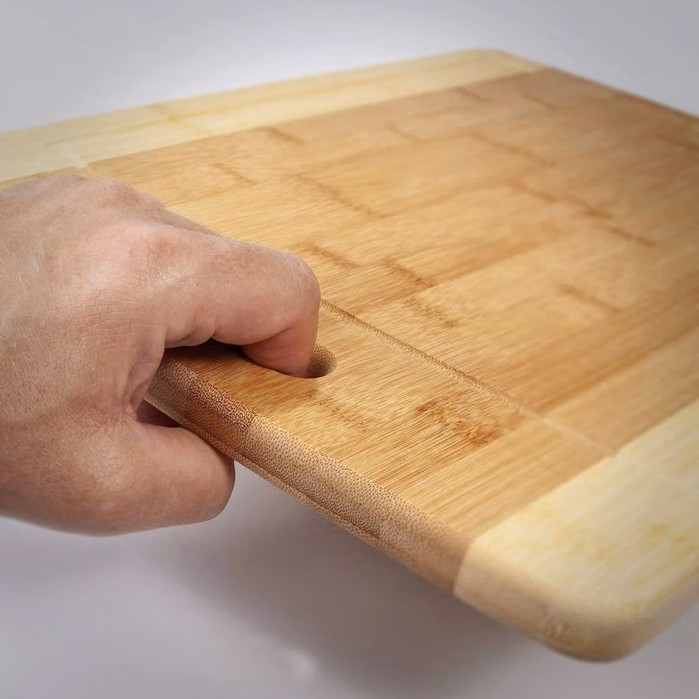EONLION Set of 3 Rectangular Wooden Chopping Boards in Brown – 2