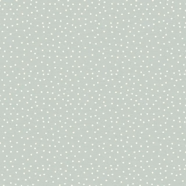 iLiv Dotted Organic Cotton Fabric in Duckegg Blue and Green