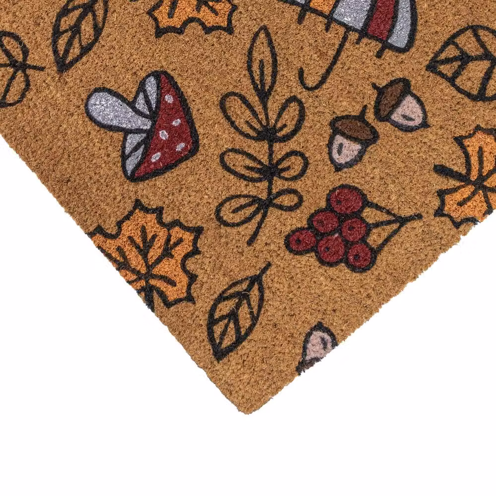 JVL Multicolour Coir and PVC Backed Rectangular Doormat W: 45 cm, D: 75 cm – 3