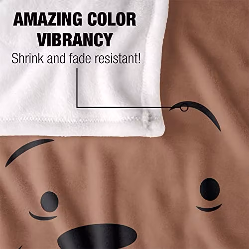 LOGOVISION White Fluffy Fleece Throw Blanket W/D/H: 152 x 127 cm – 3