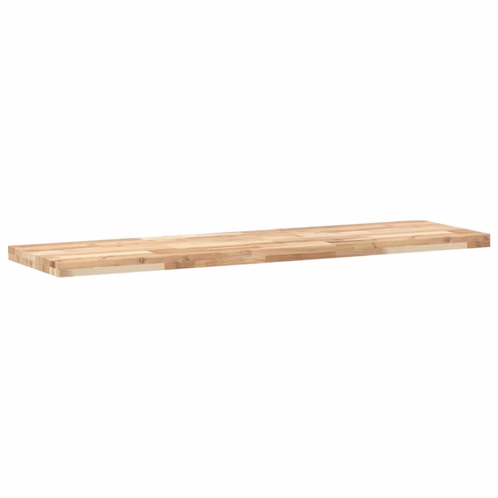 Berkfield Home Floating Shelf in Brown Untreated Solid Acacia Wood, W/D/H: 120 x 40 x 4 cm – 2