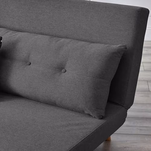 Julian Bowen Rowan Grey Fabric Upholstered Chair Bed – 3