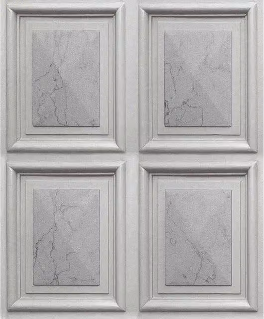Nordara Grey Abstract Marble Effect Vinyl Wallpaper Roll