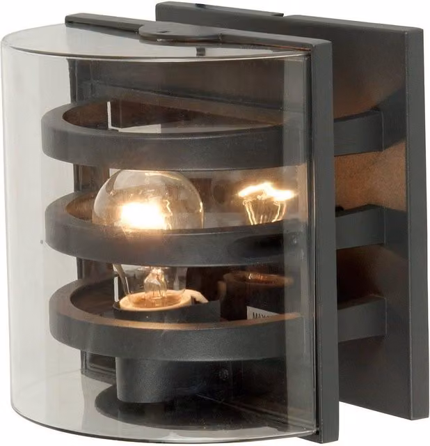 Netlighting Frida Modern Indoor Wall Light in Grey with E27 Socket and IP54 Rating – 1