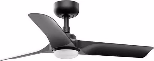 Faro Barcelona Hey Small LED Black DC Ceiling Fan with Remote Control and Light – 4