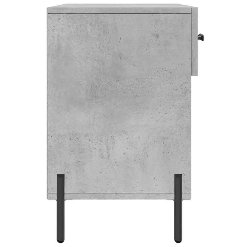 Berkfield Home Industrial Shoe Bench in Concrete Grey, W/D/H: 102 x 35 x 55 cm – 4