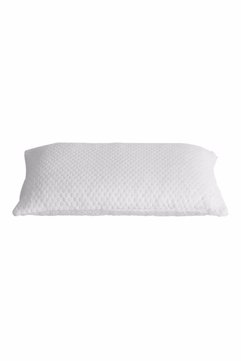 Living and Home Medium Support Shredded Memory Foam Pillow with Removable Washable White Bamboo Fiber Honeycomb Pattern Cover, W: 48 cm, L: 74 cm – 2