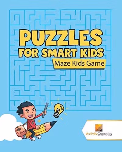 Activity Crusades Maze Kids Game Puzzle in Blue