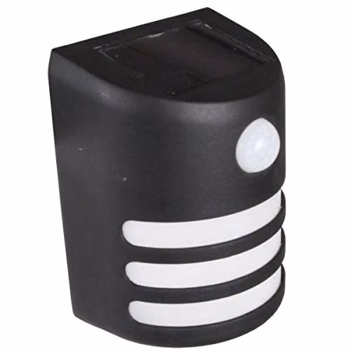 Luxform Solar Gap Wall Light with PIR Motion Sensor in Black – 1