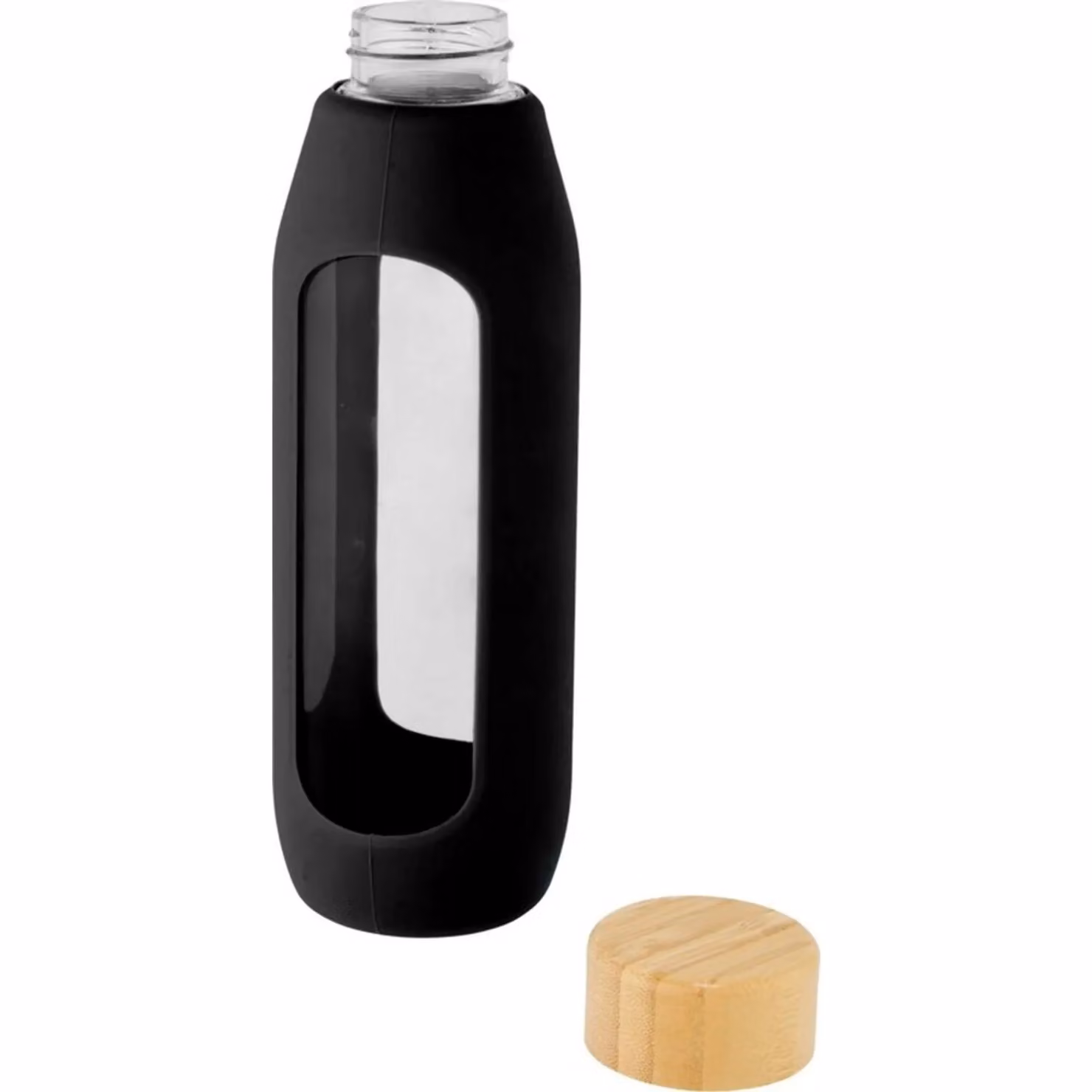Avenue Black Glass Water Bottle, 600ml – 3