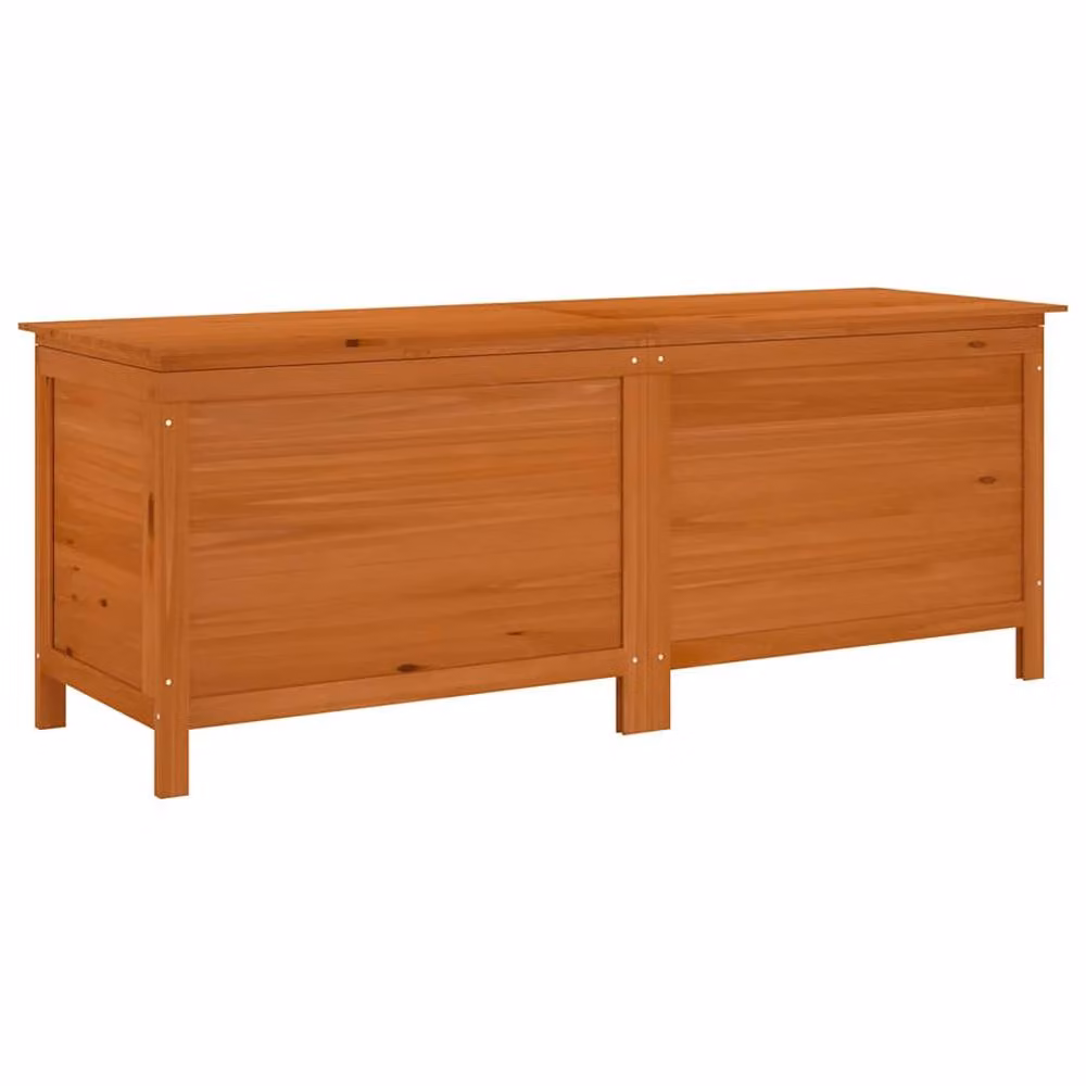 Berkfield Home Brown Solid Wood Fir Garden Storage Box W: 150 cm, D: 50 cm, H: 56.5 cm – 3