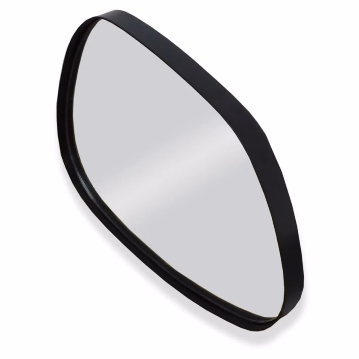 Agenzia 14 Modern Small Black Pebble Metal Wall Mirror W/H: 28 x 36 cm – 4
