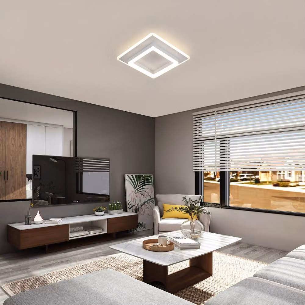 Pheashine Modern LED Ceiling Light, White, Diameter: 30 cm, 4500K – 3