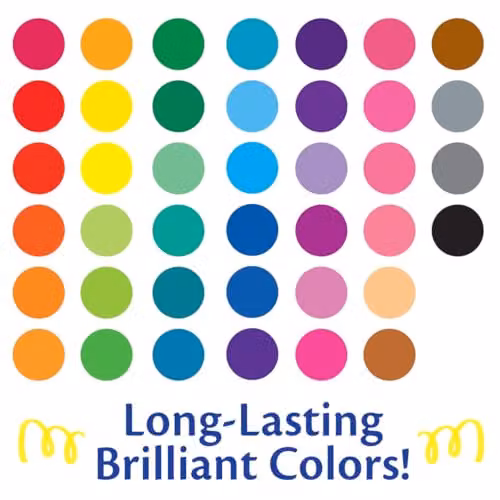 Crayola Ultra Clean Fine Line Washable Markers, 40 Count, Multicolour – 3