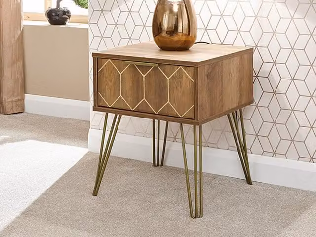 GFW Orleans Retro Brown Lamp Table
