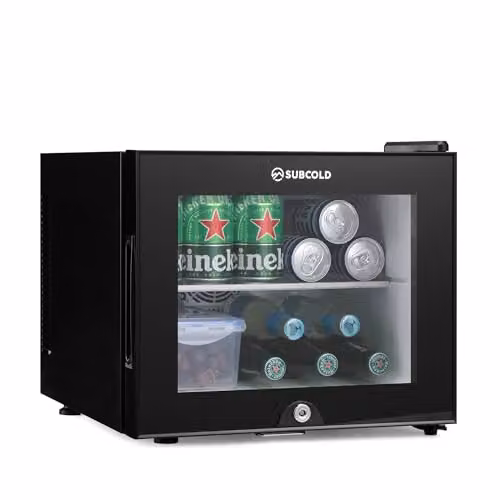 Subcold Aire20-G LED 20L Thermoelectric Mini Fridge with Glass Door and Interior LED Light, Black – 1