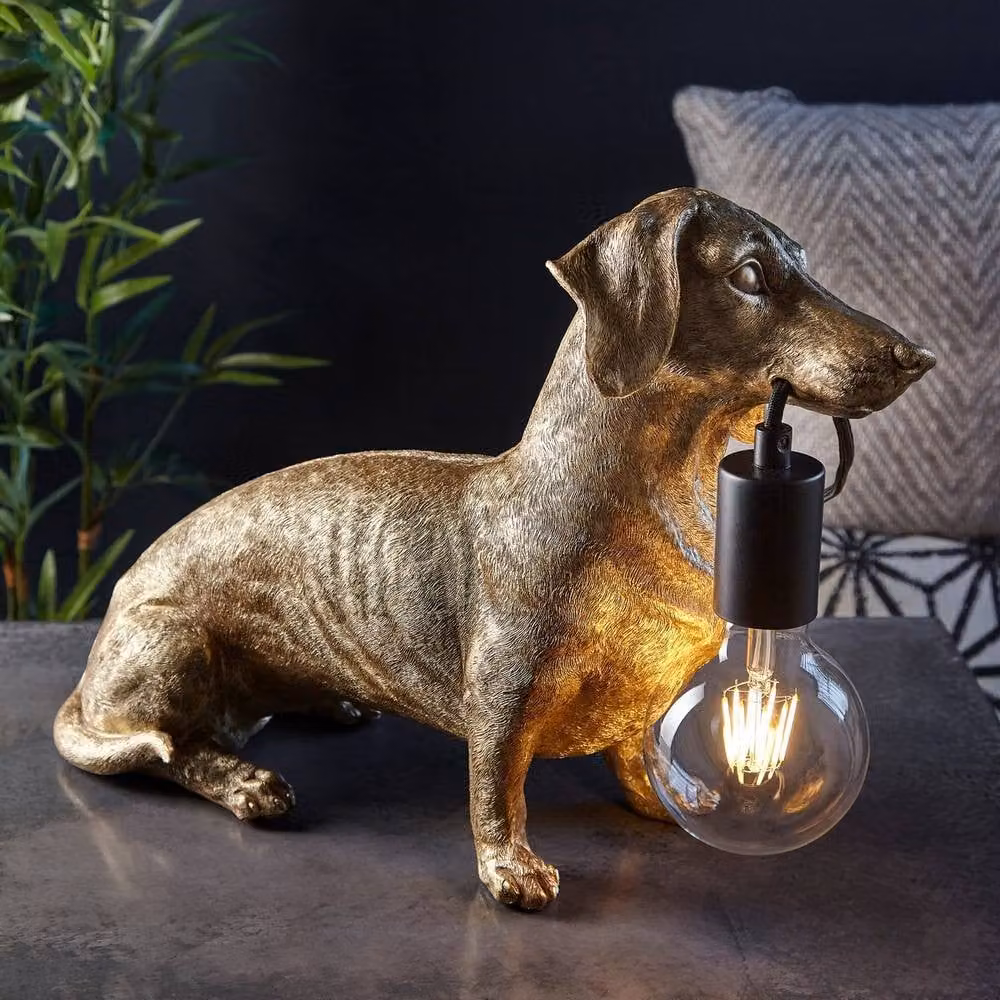 Netlighting Modica Adjustable Table Lamp in Vintage Gold and Matt Black with Glass Sphere – 3