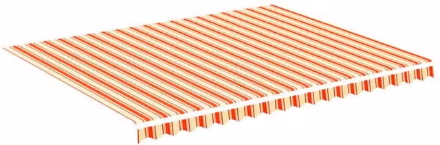 Berkfield Home Replacement Awning Fabric in Yellow and Orange, Polyester, 4.5 x 3.5 m – 1