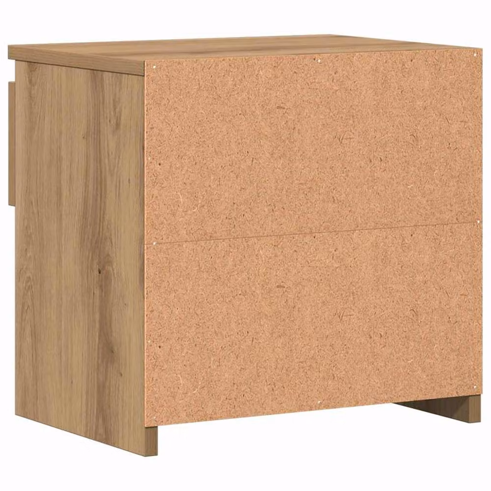 Berkfield Home Elegant Bedside Cabinets, 2 Piece Set in Artisan Oak Brown, W/D/H: 40 x 30 x 39 cm – 5