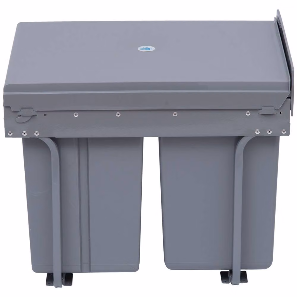 STILVORA Pull-Out Built-In Recycling Bin, 40L, Grey – 3