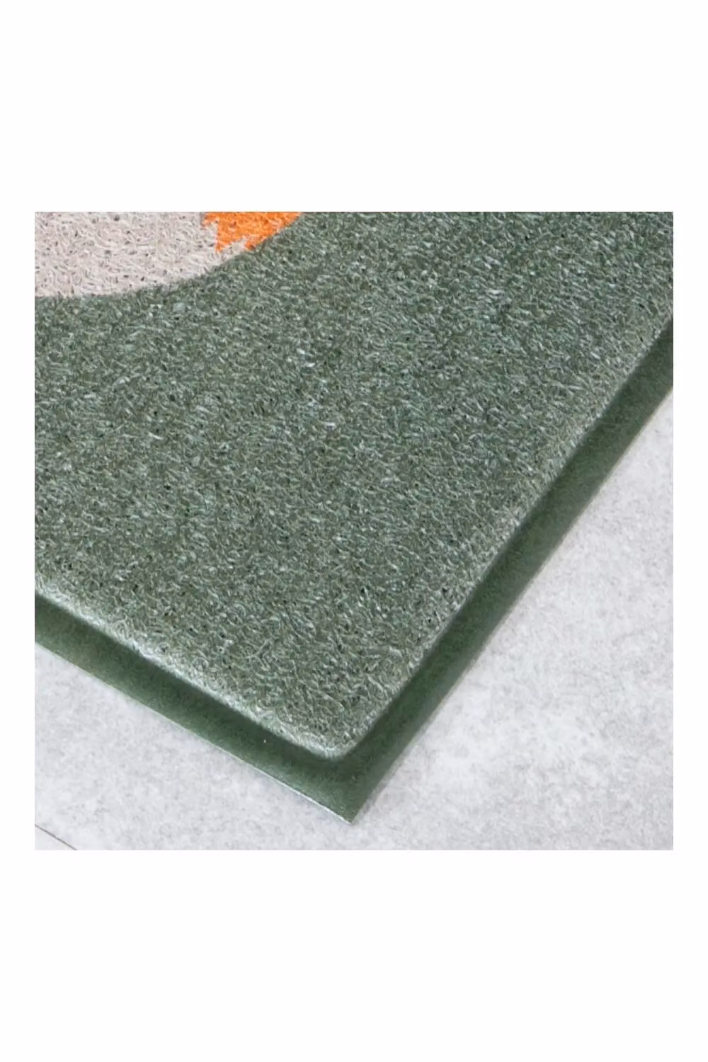 Artsy Mats Robin Indoor Outdoor Doormat in Green, W: 70 cm, D: 40 cm – 2