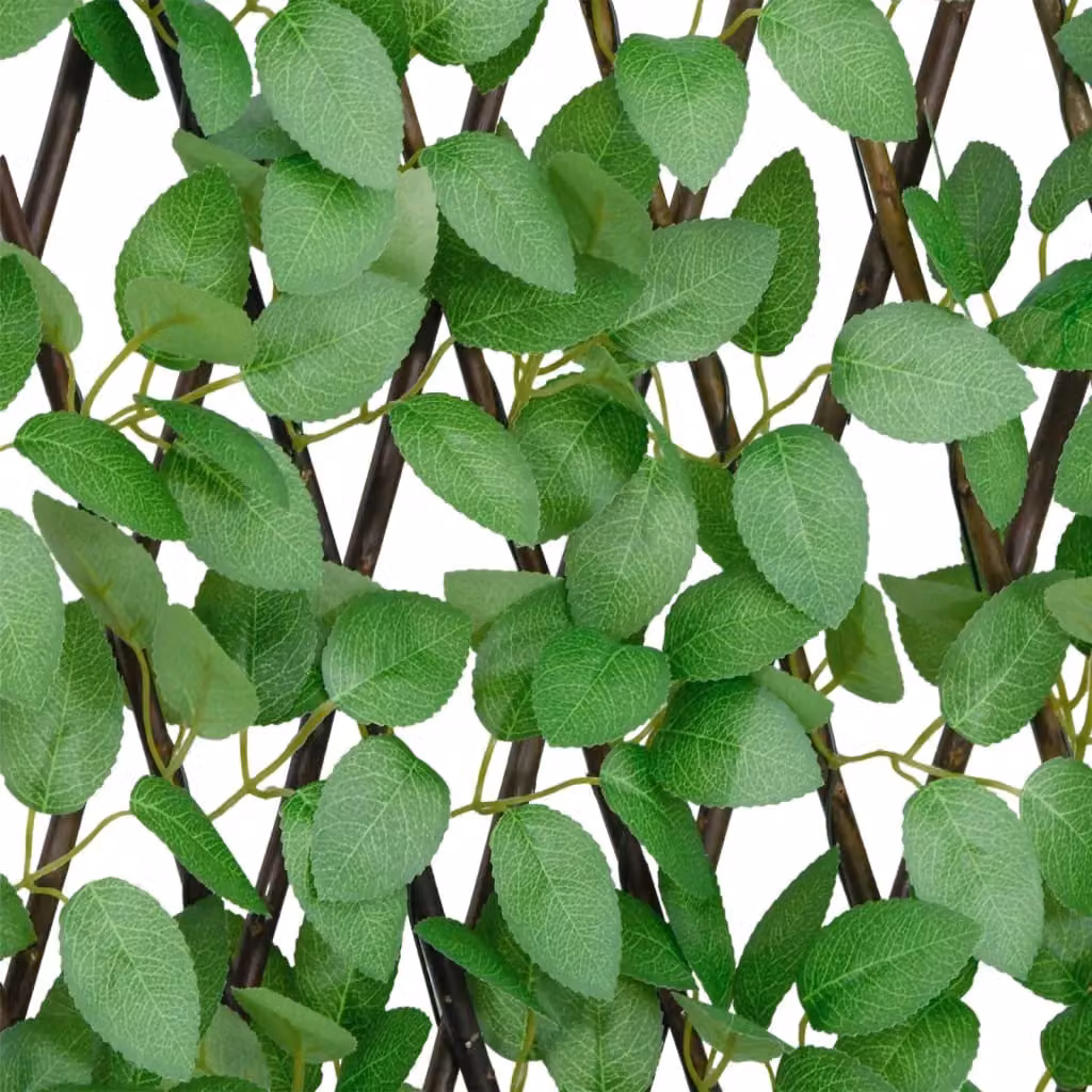 Berkfield Home Expandable Artificial Ivy Trellis Hedge in Green, W: 180 cm, H: 65 cm – 3