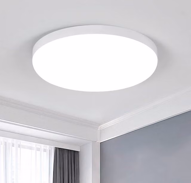 COMELY Extra-Flat Round LED Ceiling Light, White, 32W, 6500K, IP44, Diameter: 30 cm