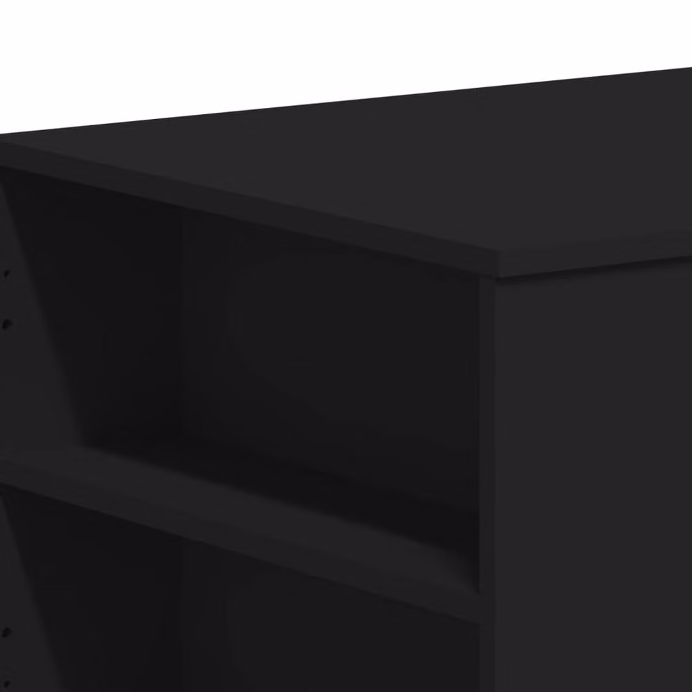 Berkfield Home Modern Black Decorative Coffee Table in Engineered Wood W/D/H: 102 x 55 x 42 cm – 4