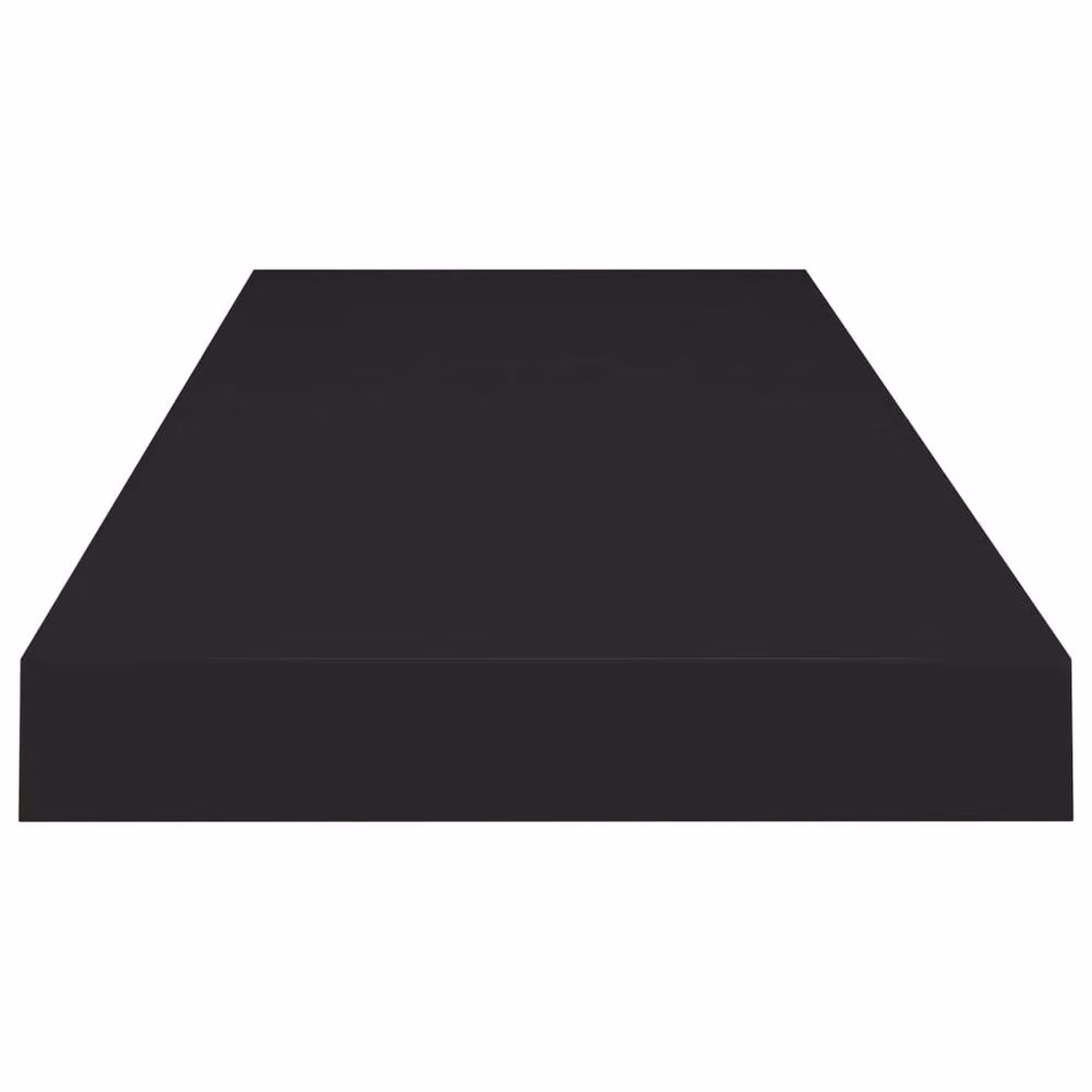 Berkfield Home Floating Wall Shelves, 4 Piece Set in Black, W: 80 cm, D: 23.5 cm, H: 3.8 cm – 3