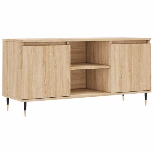 vidaXL TV Cabinet in Brown Sonoma Oak, W/D/H: 104 x 35 x 50 cm