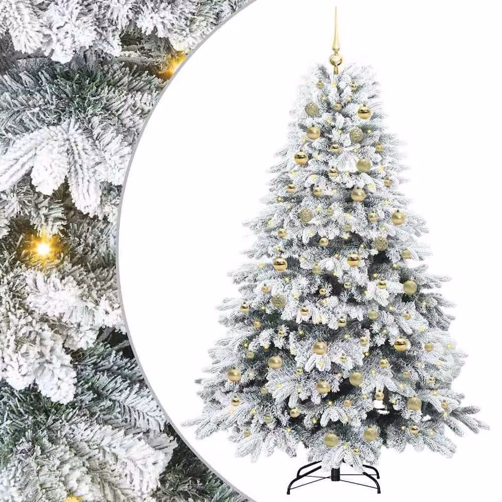 Berkfield Home Artificial Green Christmas Tree with 300 LEDs, Height: 180 cm – 2